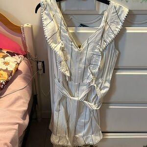 White striped romper